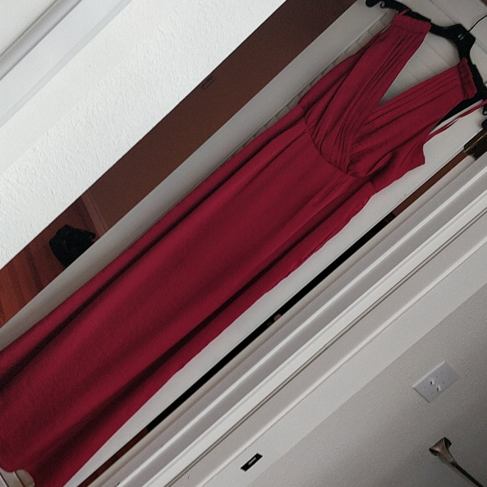 Hot pink gown
